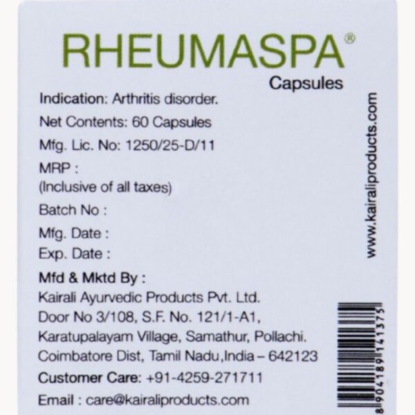 Kairali Rheumaspa Capsules 3