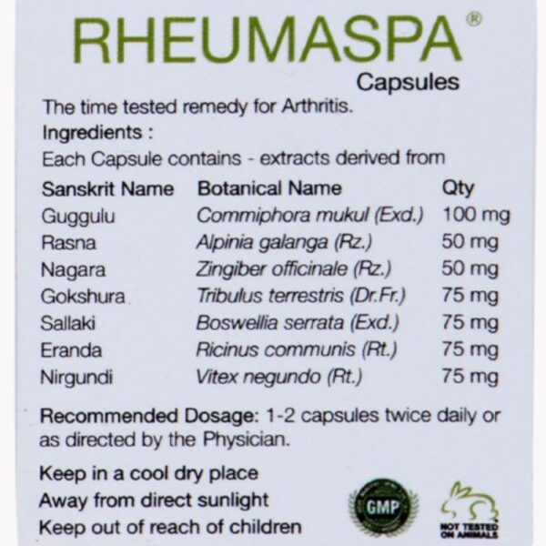 Kairali Rheumaspa Capsules 4