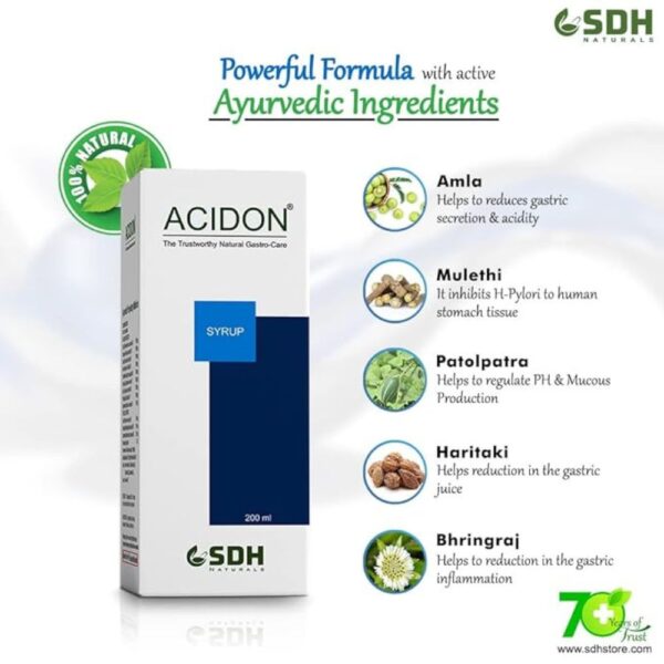 Shree Dhanwantri Acidon Syrup 200Ml 4